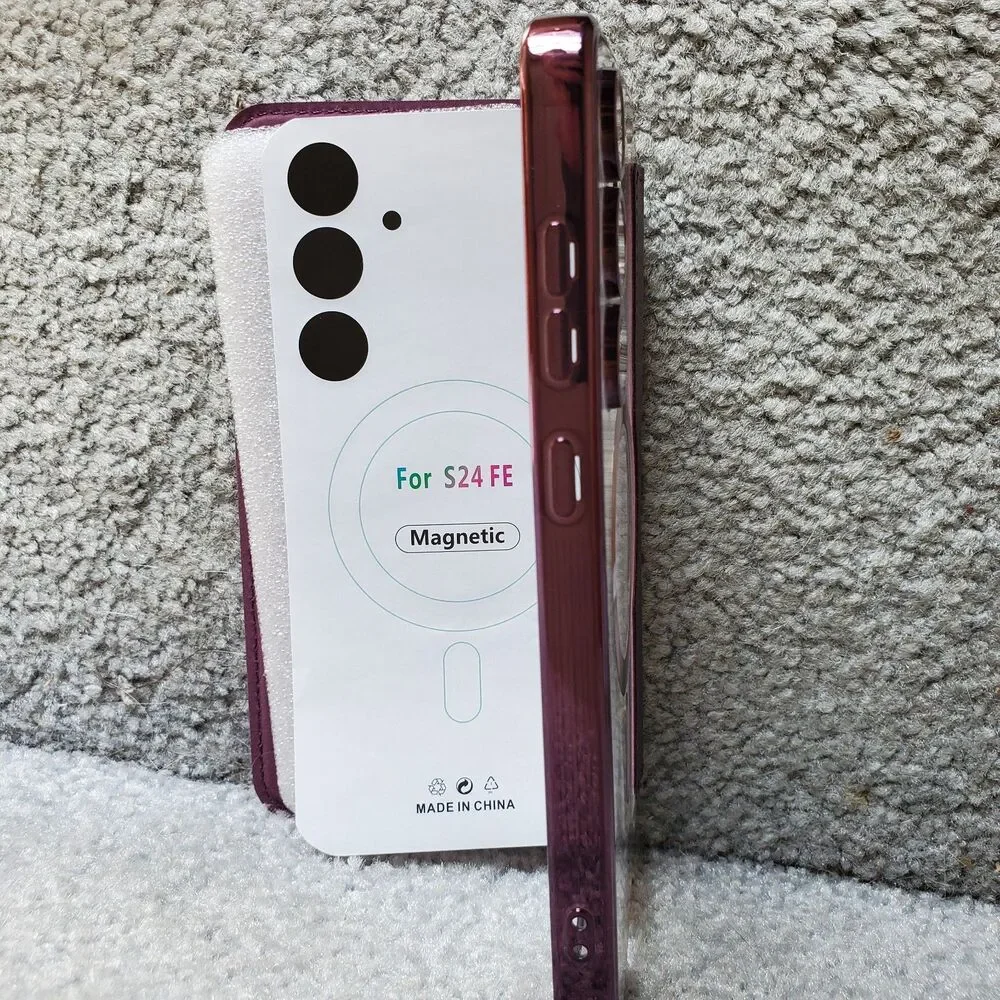 Samsung S24 FE magnetic phone wallet case - purple - 0339